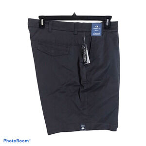 Roundtree Yorke Shorts Mens 44 BIG Gray Classic Straight Fit Flat Front $59 NEW